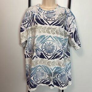 Vintage 80s Simply Basic Graphic Tee Cotton Short Sleeve Men Size L